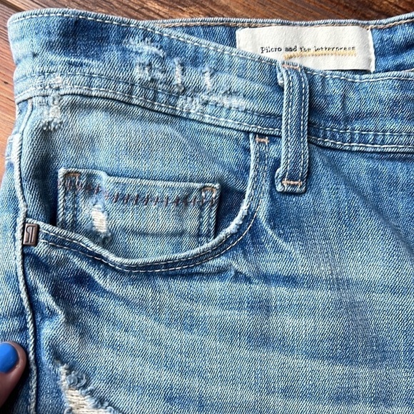 Pilcro and the letterpress for anthropologie denim shorts size 27 - Picture 3 of 6